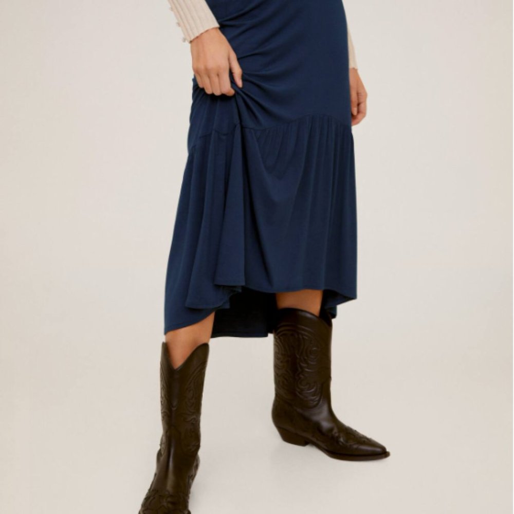Mango Midi ruffles skirt - NWOT
